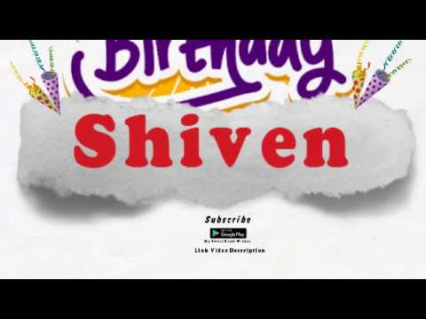 Happy Birthday Shiven