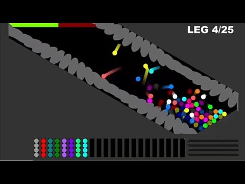 Decisive First - Team Elimination Marble Race in Algodoo