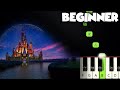 Disney Intro Theme BEGINNER PIANO TUTORIAL SHEET MUSIC By Betacustic