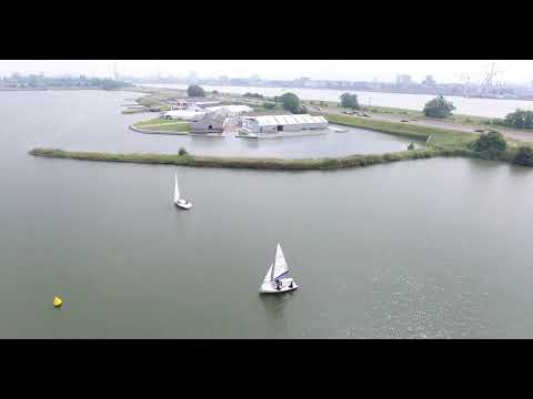 Sailing lesson on Galgenweel, Antwerp, RS Venture - part 1
