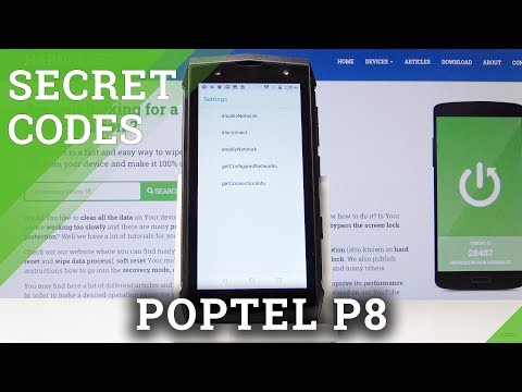 POPTEL P8 Secret Codes / Advanced Info