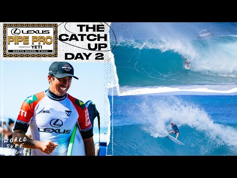 Women’s Quarterfinalists Unveiled, First Eliminations Dealt at Lexus Pipe Pro - The Catch Up Day 2