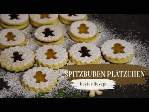 Bestes Spitzbuben Plätzchen Rezept | Spitzbuben Plätzchen ohne Mandeln | Plätzchen backen Rezepte