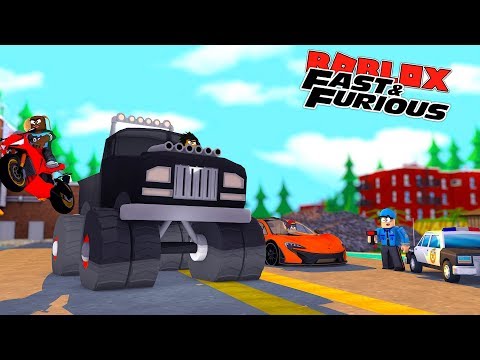 ROBLOX FAST AND THE FURIOUS - ILLEGAL STREET RACING AND CAUGHT SPEEDING DOING 300 MPH BY THE POLICE