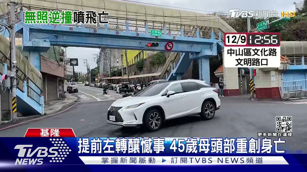 跨雙黃線! 無照媽載女上班與機車對撞不治