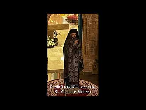 Predică la slujba de Priveghere pentru Sfânta Filoteia