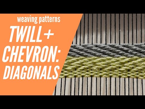 Twill and Chevron Weave | Weaving Patterns for Beginners