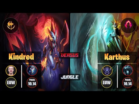 Jankos KINDRED (Jungle) [Conqueror] VS KARTHUS - Diamond EUW Patch 10.14