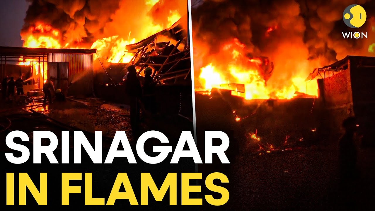 Srinagar Fire: Massive Fire Breaks Out In Carpet & Furnishings Godown In Tengpora Area  |Original