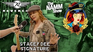 Video thumbnail for Stacey Dee of Bad Cop / Bad Cop Signature Reverend Guitar - NAMM 2023 by B's Music Shop