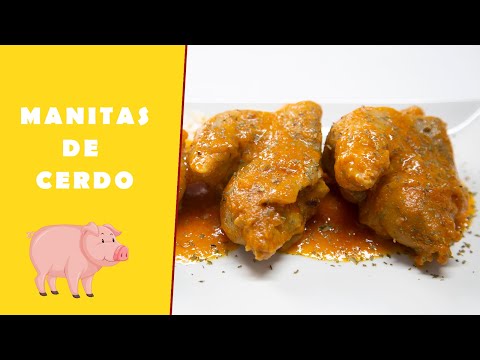 Manitas de cerdo en salsa.