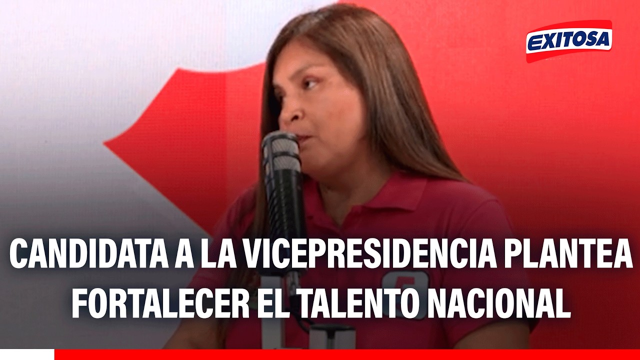 🔴🔵 Candidata a la vicepresidencia plantea fortalecer el talento nacional