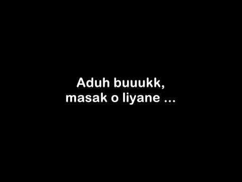 Bayu Skak WTB - MANGAN PECEL (lyric on screen)