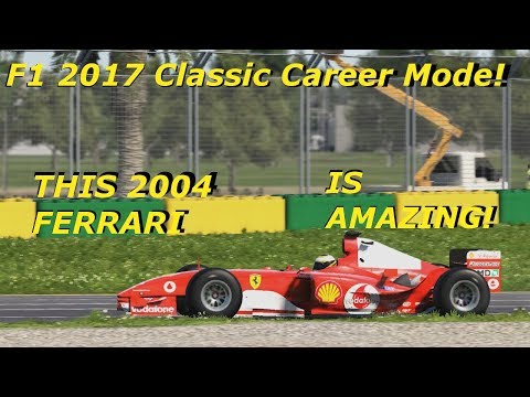 F1 2017 Classic Career Mode Part 1: HOW FAST IS THIS 2004 FERRARI!?!