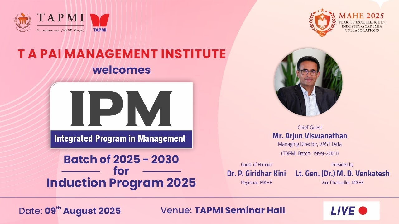 IPM Batch 2025-2030 Induction Program