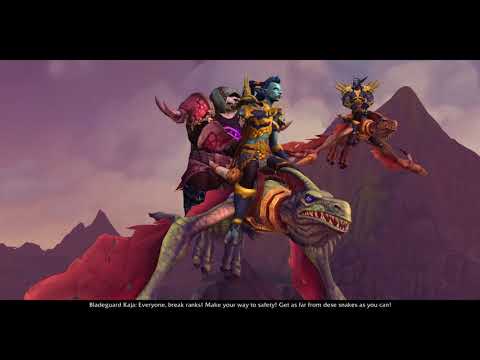 Entering Vol'Dun Cinematic WoW BfA