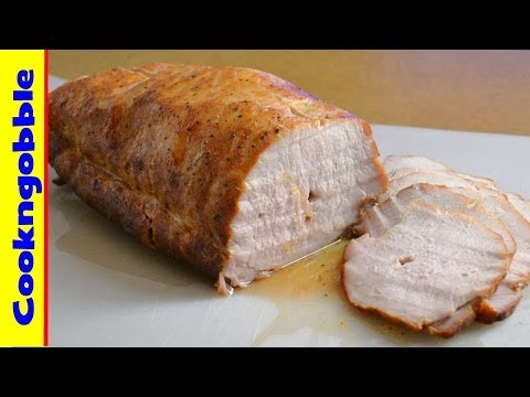 Pork Loin on the Rotisserie, it's excellent.
