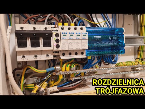 ROZDZIELNICA TRÓJFAZOWA - omówienie mojej rozdzielnicy, podział PEN na PE i N, aparaty, sekcje itp.