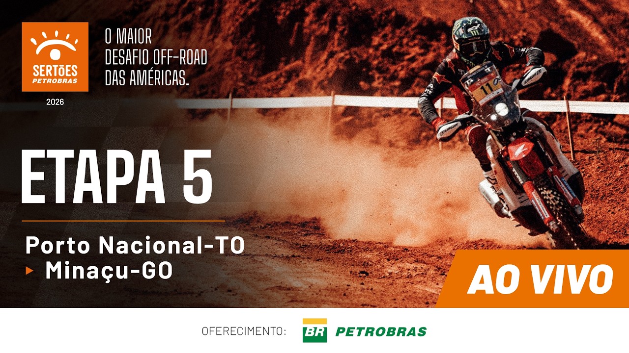 🔴 AO VIVO | Etapa 5: Porto Nacional a Minaçu – Sertões Petrobras 2026