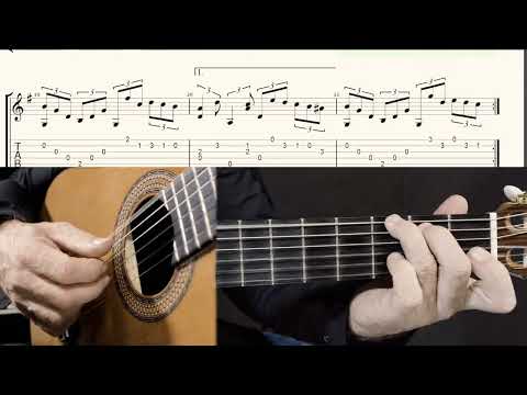 NON JE NE REGRETTE RIEN-Edith Piaf-with on-screen TABs - fingerstyle guitar cover by soYmartino