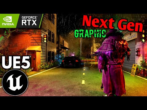 Unreal Engine 5 RTX On + Next Gen Graphic !!! UE5 + RTX 3070 Ti On + Intel i9 12th Gen #ue5  #4k