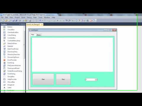 Visual Basic Tutorial 3 - How to make a very Advanced Auto Typer