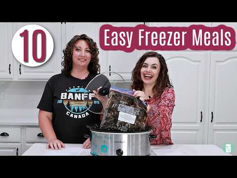 10 Easy Dump & Go Crock Pot Dinners | Freezer Meal Prep
