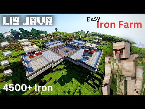 Minecraft's BEST IRON FARM 1.20 - NEW UPDATE - 4500+ Iron PER HOUR!