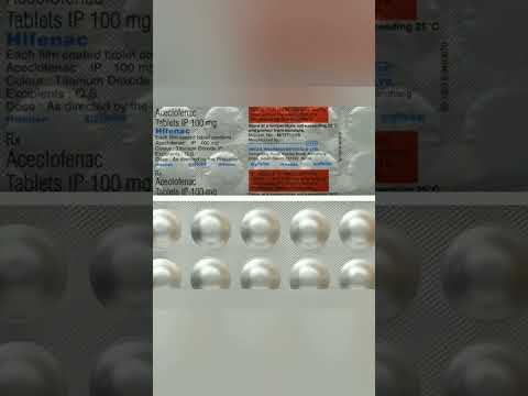Hifenac tablets ip, 100 mg