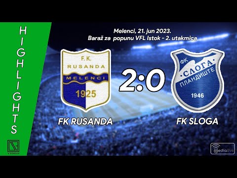FK RUSANDA Melenci - FK SLOGA Plandište (Highlights) [21.06.2023.]