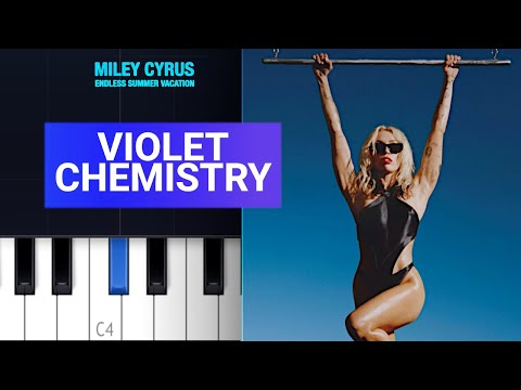 Miley Cyrus - Violet Chemistry | Piano Tutorial