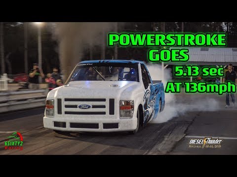Thumbnail for One Bad Powerstroke  Runs 5.13 at 136 Mph.  Diesel Thunder (4k) by Thunder Power