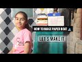How to make paper boat ⛵ | My first youtube video 🪐