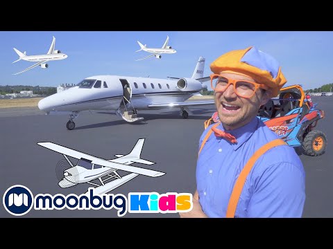 Blippi Bir Özel Jeti Keşfediyor | Blippi Türkçe | Çocuk Çizgi Filmleri | Moonbug Kids Türkçe
