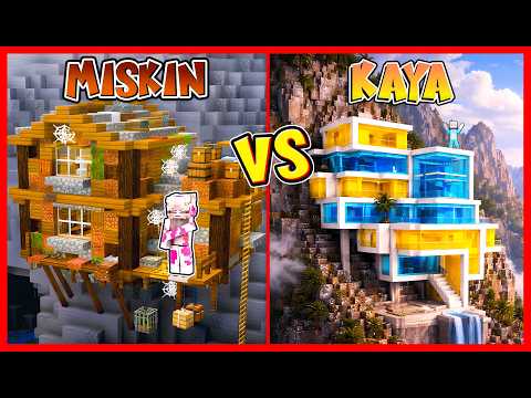 ATUN & MOMON BANGUN HOTEL MISKIN VS KAYA DI TEPI LERENG PEGUNUNGAN !! Feat @sapipurba Minecraft