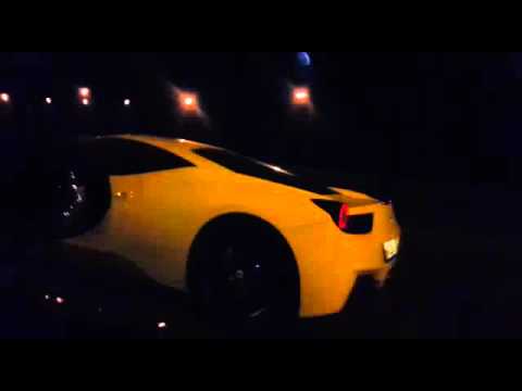 C63S Renntech vs Ferrari 458 italia capristo exhaust