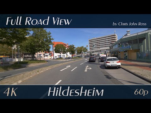 Hildesheim, Germany: Kardinal-Bertram-Straße, Bischof-Janssen-Straße, Hannoversche Straße - 4K UHD