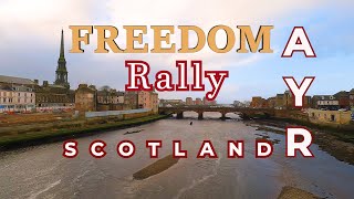 Scotland: Mass protest against COVID restrictions in Ayr