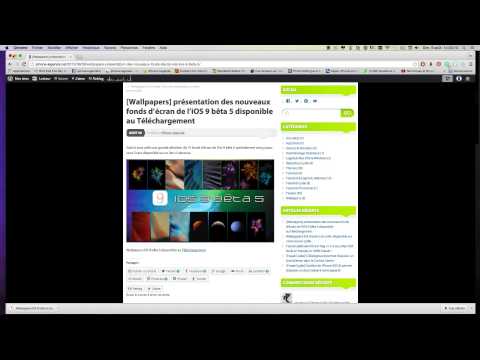 Wallpapers iOS 9 bêta 5 disponible au téléchargement via un lien