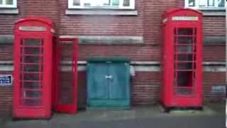 preview picture of video 'Two K6 Red Telephone Boxes in Dorking, Surrey. U.K.'