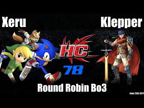 HC78 Smash4 - RR Bo3: Xeru (Sonic/Toon Link/Fox) vs HC|Klepper (Ike)
