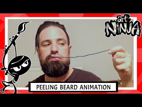 Art Ninja | Peeling Beard Animation | Animation Tips for Children
