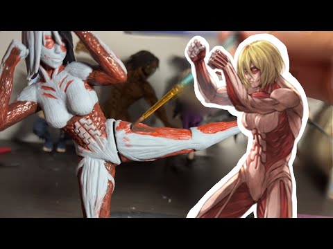 SCULPTING the Female Titan out of Polymer Clay | Attack on Titan