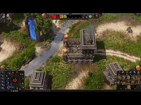 SpellForce 3 Soul Harvest - Dwarf vs Orcs vs DarkElves - Part 1 (Один против ботов)