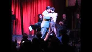 Barbara Ferreyra y Diego Quispe- Cafe Tortoni -Milongueando en el Cuarenta