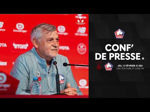 Suivez la conférence de presse avant FCM-LOSC avec le Crédit Mutuel Nord Europe 🎙️