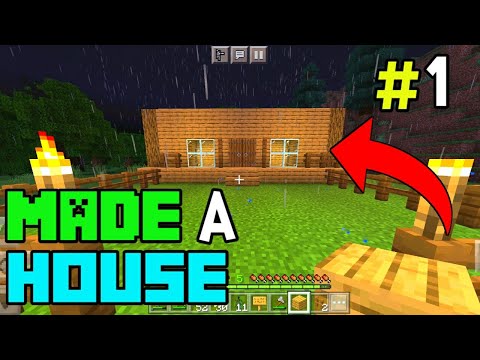 #1 Minecraft Survival - I Made a House in Minecraft | Let's Play | Hindi Gameplay