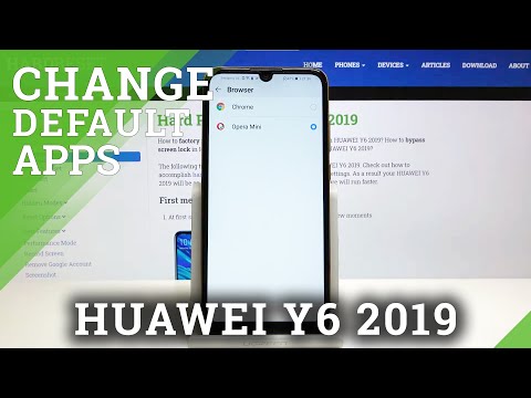 How to Change Default App on Huawei Y6 (2019) - App Settings