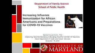 Exploring Vaccine Hesitancy &amp; Building Trust for COVID-19 Vaccines  - November 18, 2020
