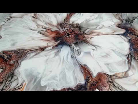 #9. Modified Bloom | Acrylic Fluid Pouring | Contemporary Art | Abstract art |Sheleeart Technique